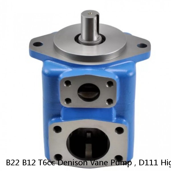 B22 B12 T6cc Denison Vane Pump , D111 High Pressure Hydraulic Pump